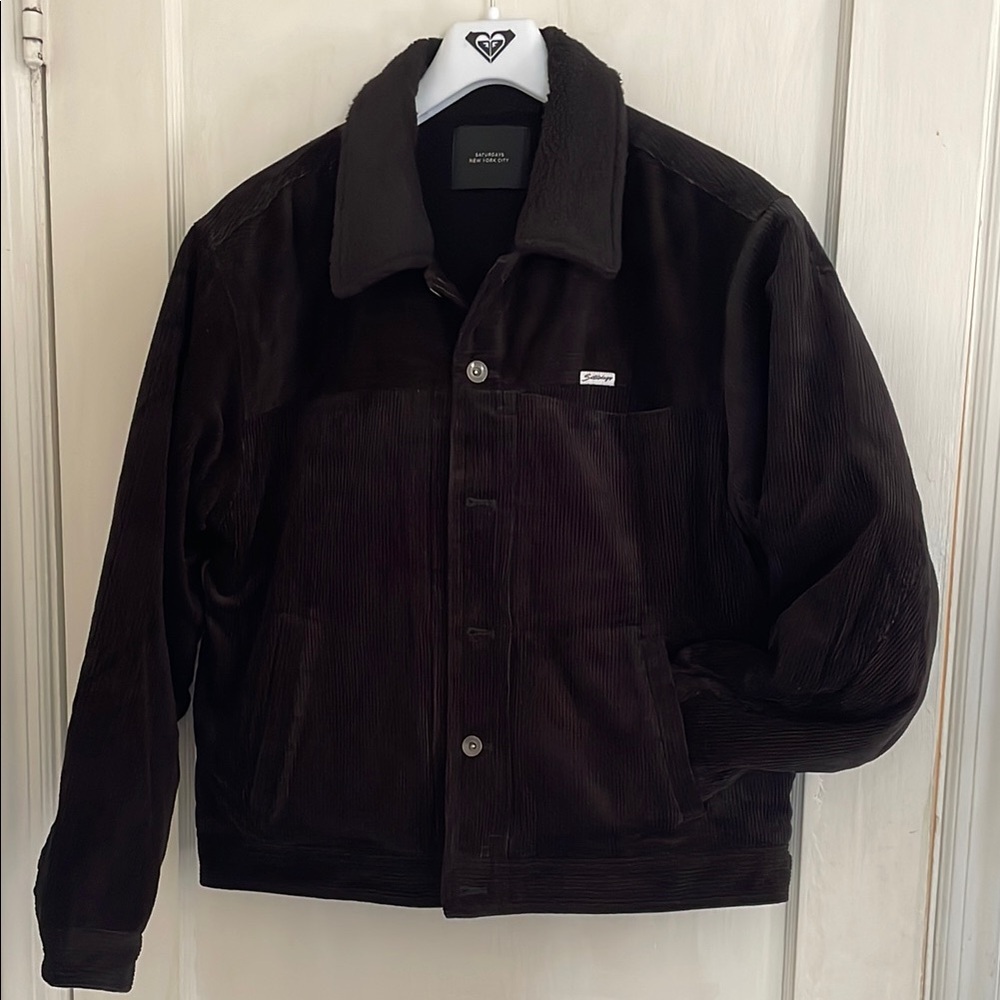 Saturdays NYC Olivia Cord Trucker Jacket NWT